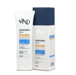 لوسیون ضد آفتاب با فاکتور حفاظتی 90 (SPF 90) بژ تیره ام ان دی مناسب پوست چرب آرایشی و بهداشتی