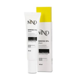 کرم حاوی %10 میموزا ام ان دی مناسب انواع پوست آرایشی و بهداشتی